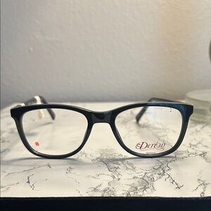 Dereon Black Eyeglasses Frames For woman. Size 53-20-140